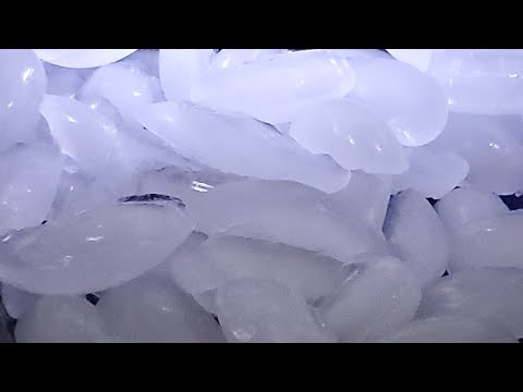 Mukbang Eating Ice Cubes (Crunchy ASMR)