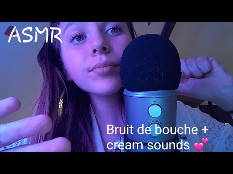 ASMR - BRUIT DE BOUCHE + CREAM SOUNDS ❤