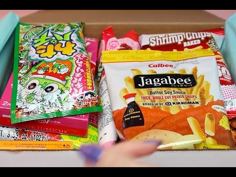 TryTreats Japanese Candy Unboxing (ASMR whisper, eating and packaging sounds)
