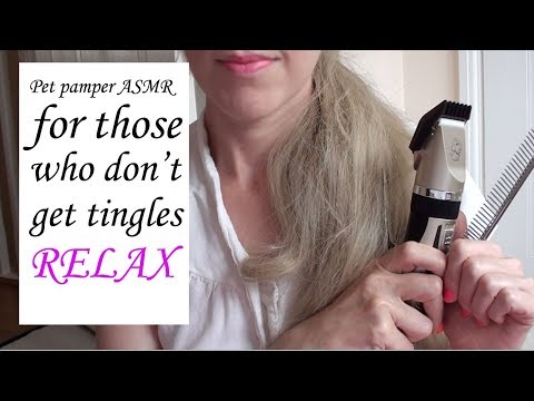 tingly puppy groom pers attention.scissors- You are my pet! i comb/cut/clip you! ASMR