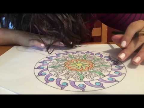 ASMR - Mandala Coloring & Rambling (Whispered)