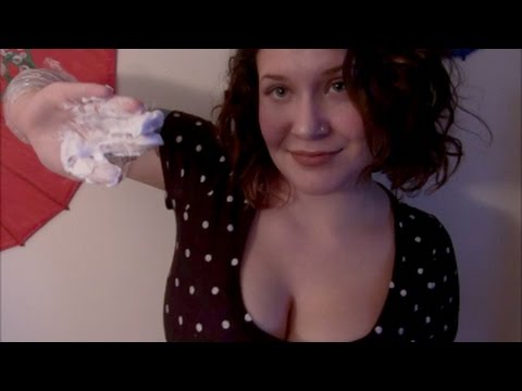 ASMR Men's Shave Role Play - Girlfriend Shaves your Sexy Man Beard