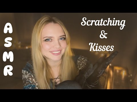 ASMR Most Relaxing & Tingling Scratching. Many Kisses  For Your Relaxation And Sleep. Brain Melting