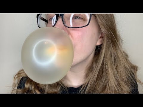 ASMR Gum Chewing + Bubble Blowing | Custom Video