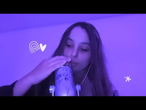 mouth sounds and mic scratching ASMR