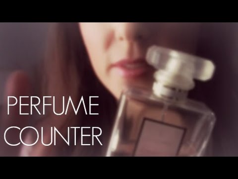 ASMR PERFUME COUNTER ROLE PLAY ~ Up Close Whispering & Soft Sounds ~