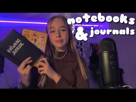 ASMR notebook collection | tapping and talking about my notebooks and journals