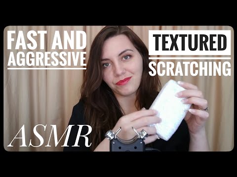 Fast and Aggressive Textured Scratching ASMR(Deep in Ear)