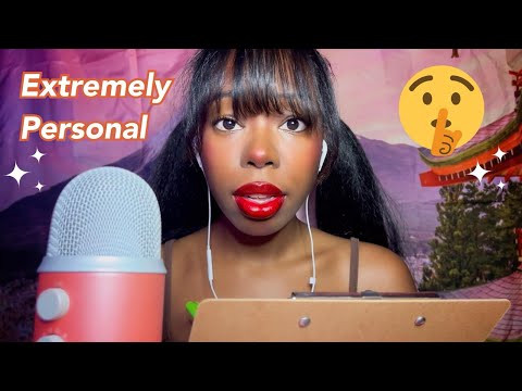 ASMR| Asking you extremely personal questions 📝🤫