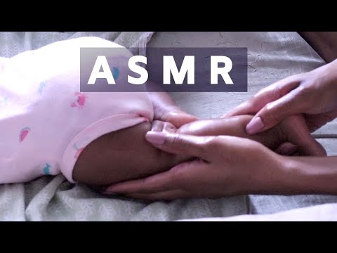 ASMR Real Baby Body Massage and Hair Play (No Talking) 💜