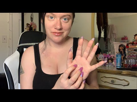 ASMR Skin Scratching, Collar Bone Tapping, & Blowing (fast & aggressive)