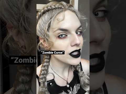 “Zombie Curse” contacts: TTDEye. Use code “vickipsythemoore” to get a 15% discount! 🦇🖤#vampire