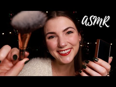 ASMR Doing Your Holiday Makeup │ Personal Attention Roleplay🎄