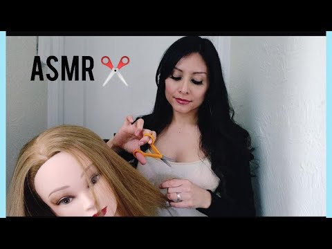ASMR: Hair brushing & Haircut