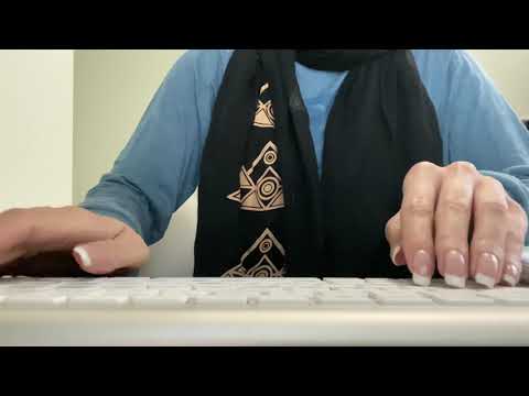 ASMR Long Nails Typing on Keyboard