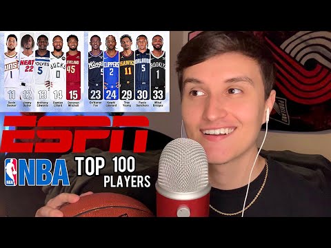 ASMR | ESPN Top 100 NBA Players List 🏀 (whisper ramble)