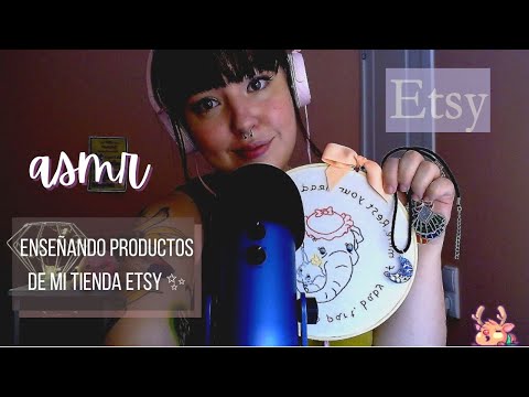 ASMR Enseñando productos de mi tienda Etsy | Soft Spoken, Show and tell | Español