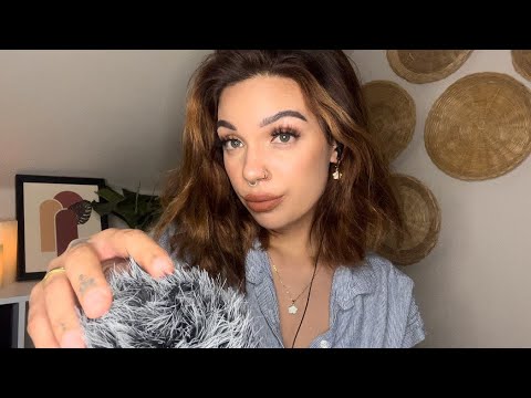 ASMR- Fluffy Mic Rubbing and Mouth Sounds
