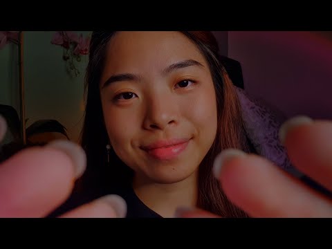 ASMR Gently Touching Each Part of Your Face & Softly Whispering To Comfort You 🌷