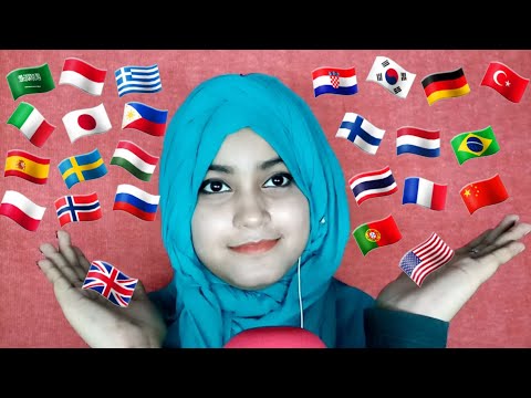 ASMR Tingly Trigger Words In Different Languages With Intense Mouth Sounds