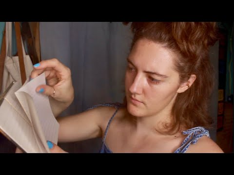 ASMR Crinkly Book Cover, Delicate Page Turning, Fizzy Water Spraying