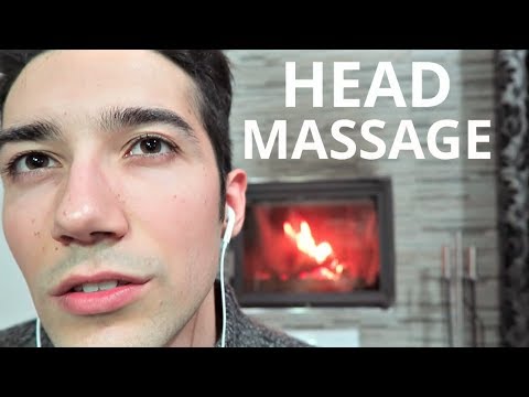 ASMR Head Massage by the Fire 🔥