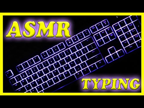 ASMR: Soothing, Relaxed Keyboard Typing (No Talking)