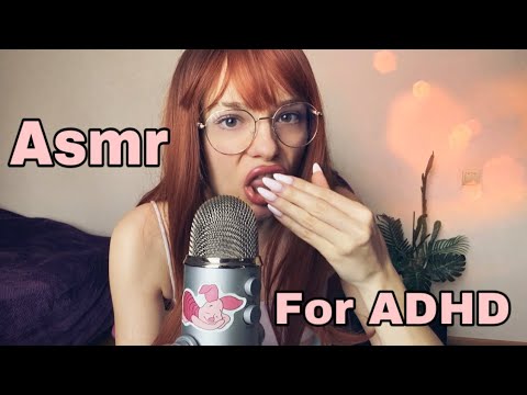 ASMR - for ADHD | from fast and aggressive to slow | random spit painting, scratching, tapping, etc.