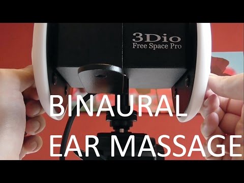 3dio free space pro pure binaural ASMR ears massage Role Play. Ear to Ear whispers.