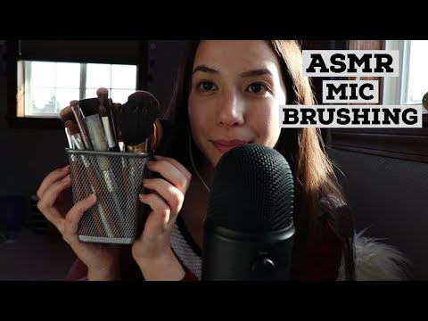 asmr relaxing mic brushing