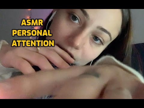 ASMR | Up Close Personal Attention, Hand Movements, Mic Fluffing | Whisper Ramble