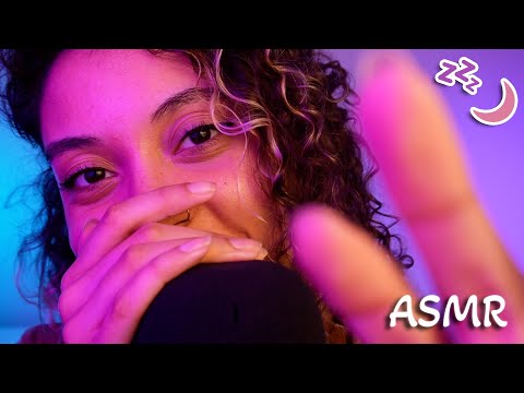 *INTENSE (yet GENTLE)* ASMR on the BLUE YETI (mouth sounds, visual triggers, breathing, & more)
