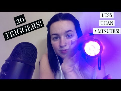 [ASMR] 18 Triggers in LESS THAN 5 MINUTES?!?!