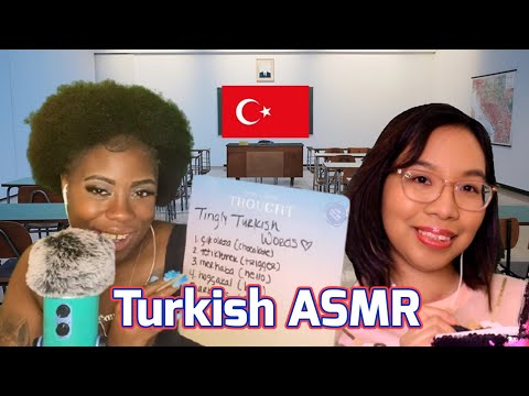 ASMR: TINGLY TURKISH TRIGGER WORDS (Whispered Roleplay) 📚🇹🇷 [Collab w/ @Leah’s Safe Space ASMR ]