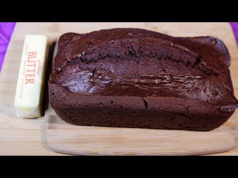 PILLSBURY TRADITIONAL CHOCOLATE CAKE LOAF WITH BUTTER ASMR EATING SOUNDS