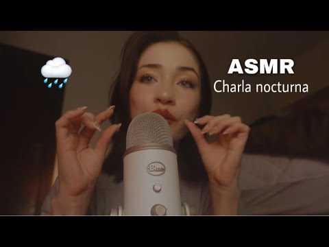 ASMR ARGENTINA 🇦🇷Charla nocturna + lluvia de fondo 🌧💤