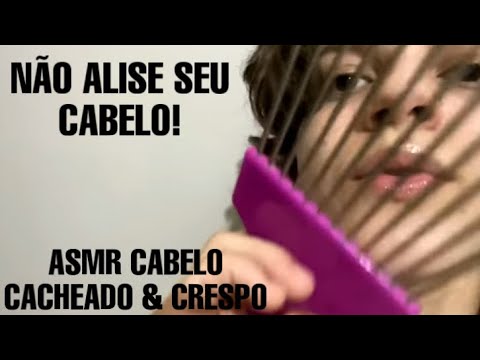 AVALIAÇÃO E CORTE NO CABELO CACHEADO/CRESPO | ASMR ROLEPLAY CABELEIREIRA