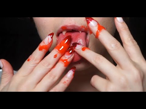 Licking your Blood ❤️ asmr earlicking