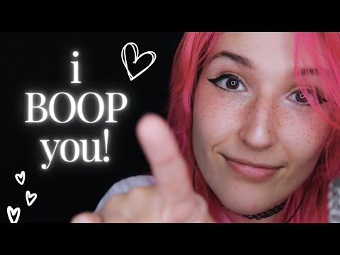 ASMR - Your Face Needs BOOPING! ~ Slow & Fast + Finger Flutters | Visual Triggers | Soft Spoken ~