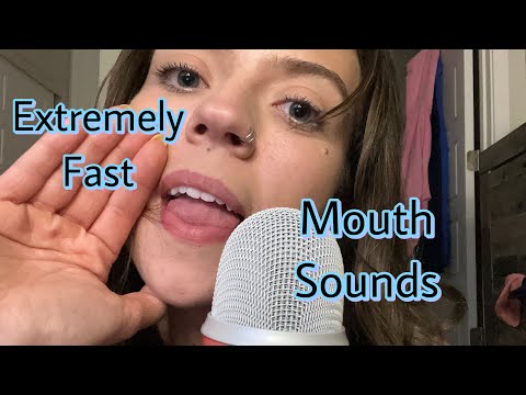 ASMR| No Talking, My Fastest Mouth Sounds @ Full Volume