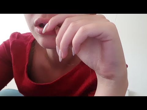 Tapping on the lense ASMR closeup tapping