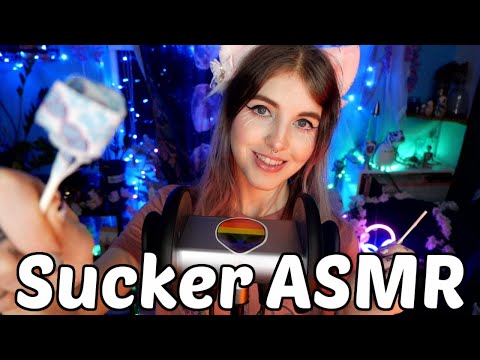 ASMR | Sweet & Satisfying Sucker Sounds (mouth/eating/sticky sounds)