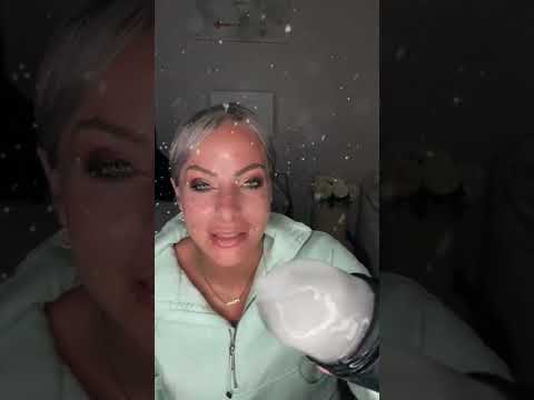 RELAXING ASMR BLOOPER 🤣(ICE MASSAGE 💆‍♀️ FOR YOUR FACE IN THE SNOW) .. well almost Q