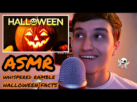 ASMR Halloween Whispered Ramble + Facts (whispering, layered sounds)