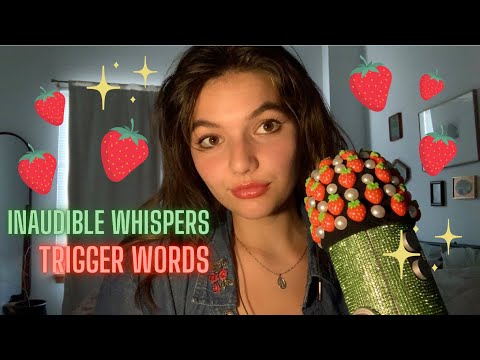 ASMR | Deep Inaudible Whispers and Trigger Words (Wet and Dry Mouth Sounds) Rambles and Visuals