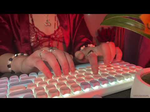 ASMR 💋 Girl in Lingerie Typing on Mechanical Keyboard