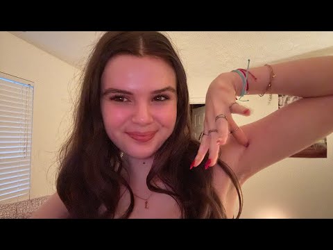 asmr tapping with fake nails!!