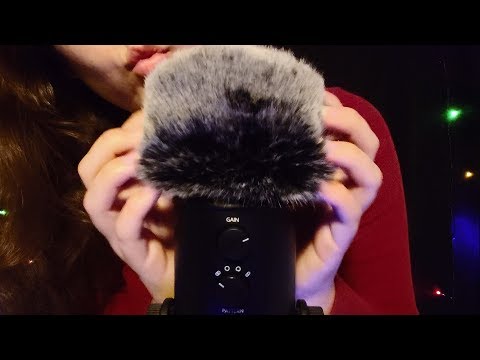 ASMR - Fluffy Microphone & Kisses [No Talking]