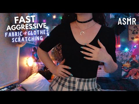 ASMR Fast Aggressive Fabric & Clothes Scratching