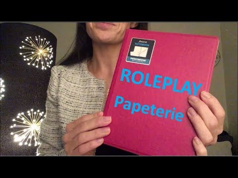 { ASMR FR } ROLEPLAY papeterie * chuchotement * tapotement * scratching